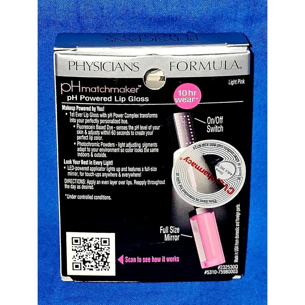 Physicians Formula pH Matchmaker - pH Powered Lip Gloss Color 7598 Light Pink